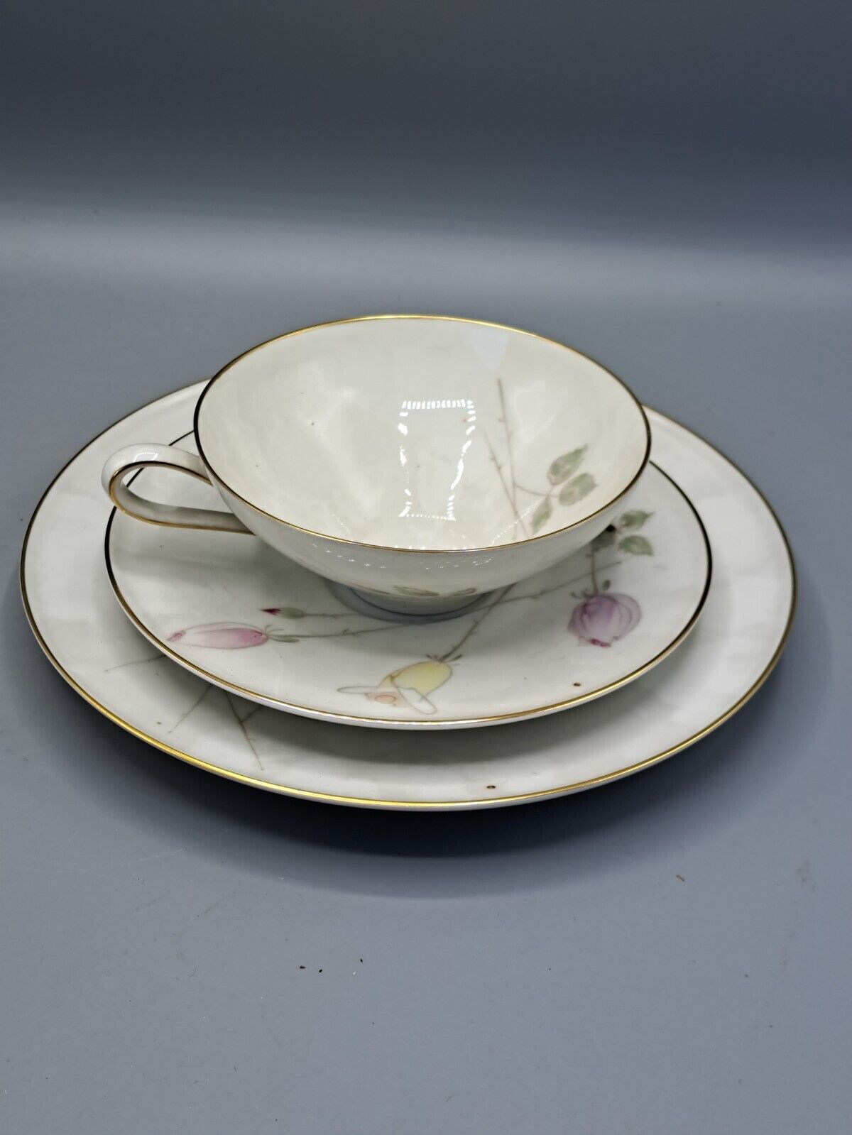 Heinrich Porzellan, 1 Tasse, Untertasse und Teller